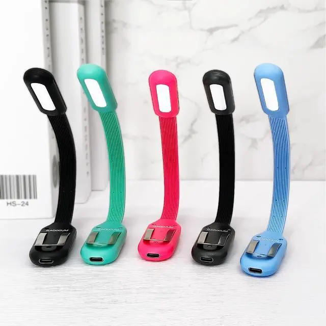 Alt view image 7 of 7 - Slim Rechargeable Book Reading Light, Eye Caring LED with 4 Color Temperatures, Portable Clip on Book Light for Reading in Bed & Travelling. Prefect Elegant White Book Lover.(Black)