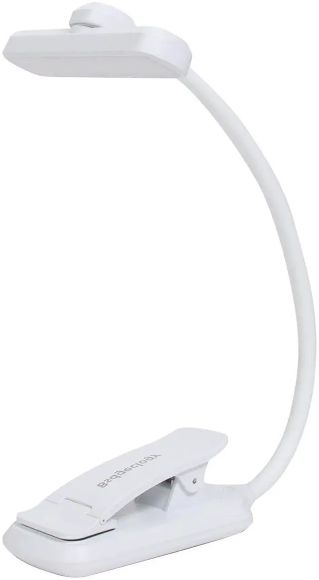 Main image of 24 Led Rechargeable Book Light For Reading In Bed-Eye Caring 3 Color Temperatures,80 Hrs Runtime Lightweight Clip-On Lamp, Perfect For Kids, Book Lovers, And Student Gifts (White, Rotating)