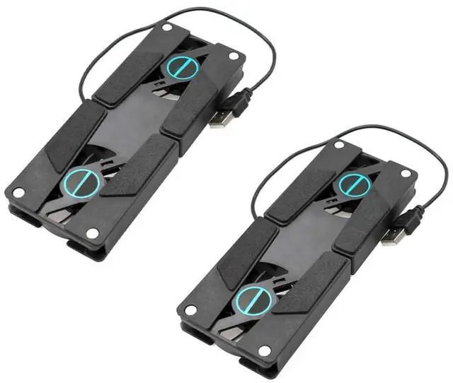 Main image of 2PCS Dual Fan Laptop Cooling Pad with Slip Mat Low Noise USB Cooler Stand for All Laptop Ventilated Support Base for Enhanced Heat Dissipation