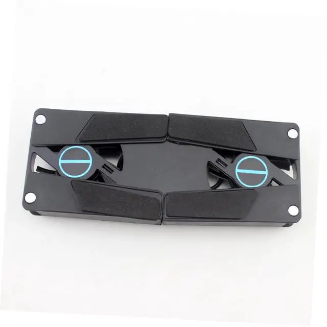 Alt view image 5 of 7 - 2PCS Dual Fan Laptop Cooling Pad with Slip Mat Low Noise USB Cooler Stand for All Laptop Ventilated Support Base for Enhanced Heat Dissipation