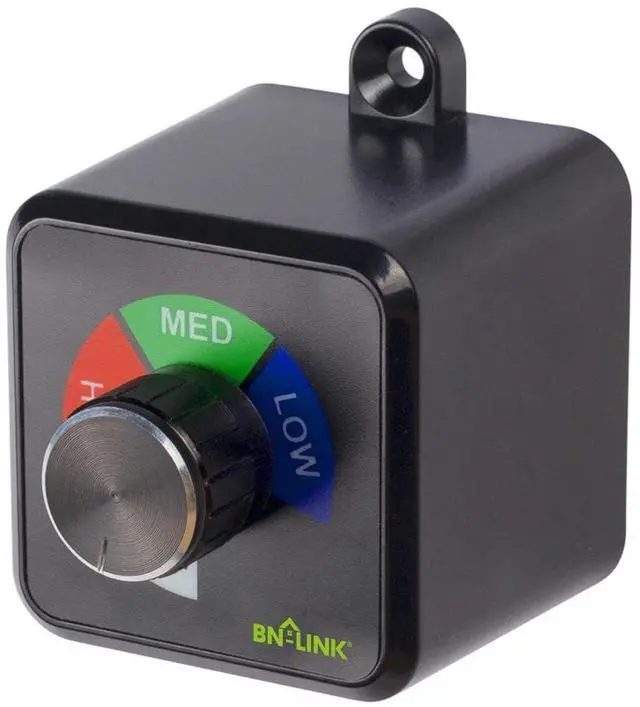Main image of Variable Fan Speed Controller, Plug-in 3 Speed Adjuster Cordless | AC Motor Speed Controller for Duct Inline Exhaust Vent Blower, Ventilation Fans, 125V, 4.8A, 600W