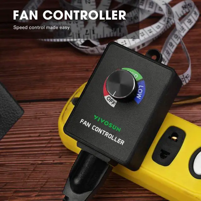 Alt view image 7 of 7 - Variable Speed Controller Cordless Vent Blower Speed Adjuster for Inline Duct Exhaust Fan