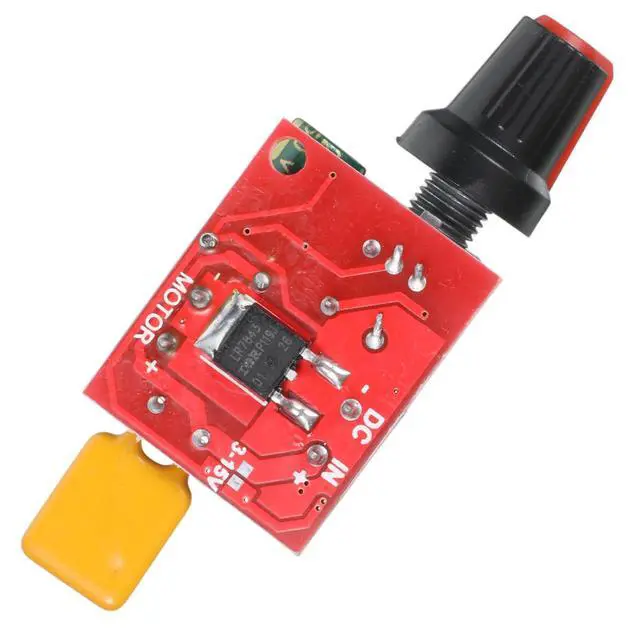 Alt view image 5 of 7 - Mini Motor PWM Speed Controller 12V Mini Speed Controller | Small LED Dimmer MotorSpeeds Controllers 5A 90W 3V 6V 12V 24V 35V Adjustable Driver Switchfor Fan DIY Projects (2PCS)