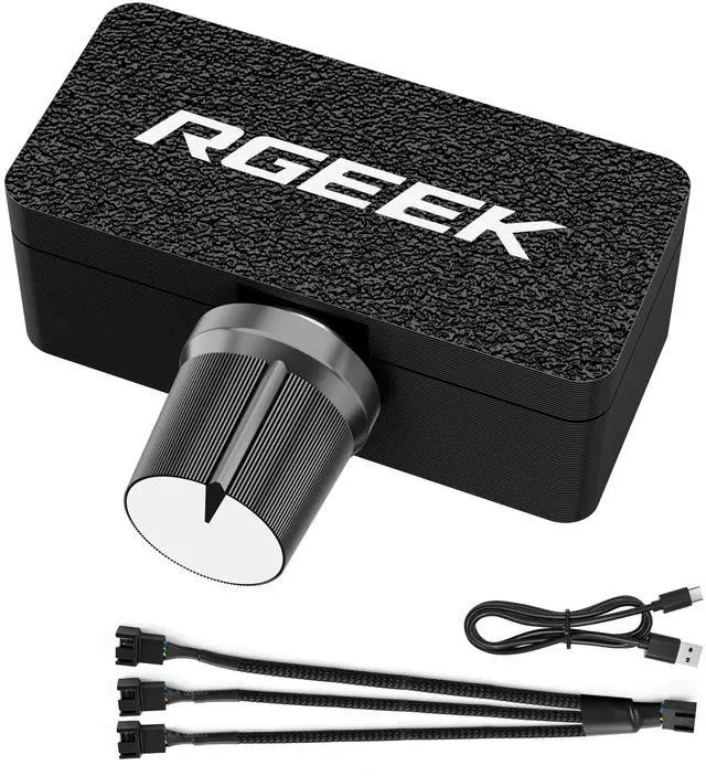 Main image of PC Fan Controller Supports 4 Pin Fans, Fan Speed Hub | with 4 Pin 1 to 3 Splitter, Powered by 5V USB C, MAX 8W for 12V Computer NAS Server Fans