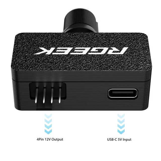 Alt view image 3 of 6 - PC Fan Controller Supports 4 Pin Fans, Fan Speed Hub | with 4 Pin 1 to 3 Splitter, Powered by 5V USB C, MAX 8W for 12V Computer NAS Server Fans