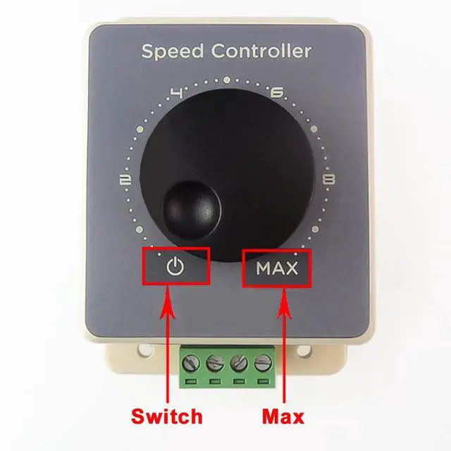 Alt view image 3 of 7 - PWM DC Motor Speed Controller Switch Control 10V-60V 20A | 12V 24V 36V 48V, HHO Driver Module, RC Speed Regulator, Stepless Variable Rotary Switches, Pulse Width Modulator, Waterproof