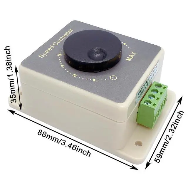 Alt view image 4 of 7 - PWM DC Motor Speed Controller Switch Control 10V-60V 20A | 12V 24V 36V 48V, HHO Driver Module, RC Speed Regulator, Stepless Variable Rotary Switches, Pulse Width Modulator, Waterproof