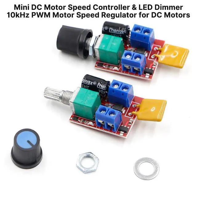 Alt view image 4 of 7 - PWM DC Motor Speed Controller 5A 3V-35V Speed Control Switch LED Dimmer for DC Brush Motor Fan DIY Projects (2PCS)