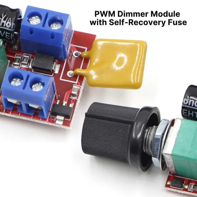 Alt view image 7 of 7 - PWM DC Motor Speed Controller 5A 3V-35V Speed Control Switch LED Dimmer for DC Brush Motor Fan DIY Projects (2PCS)