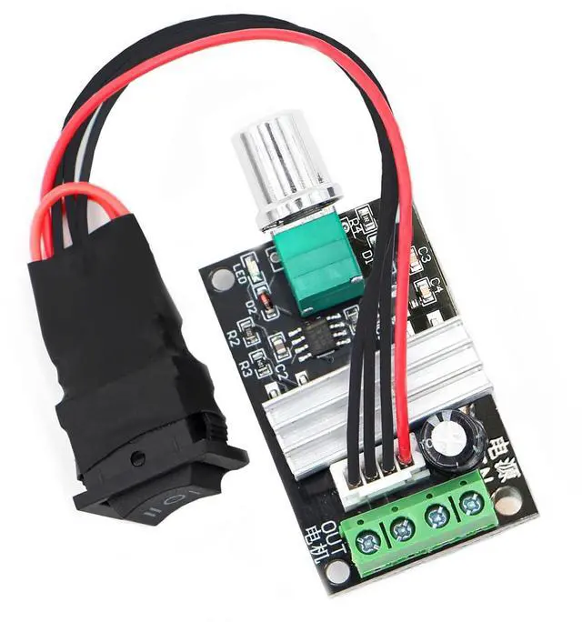 Main image of DC6V-28V-3A-80W Motor Speed Controller | PWM Speed Adjustable Reversible Switch 1203BB Motor Driver Reversing for Fan, Fish Tank Pump