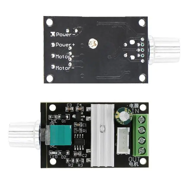 Alt view image 5 of 6 - DC6V-28V-3A-80W Motor Speed Controller | PWM Speed Adjustable Reversible Switch 1203BB Motor Driver Reversing for Fan, Fish Tank Pump