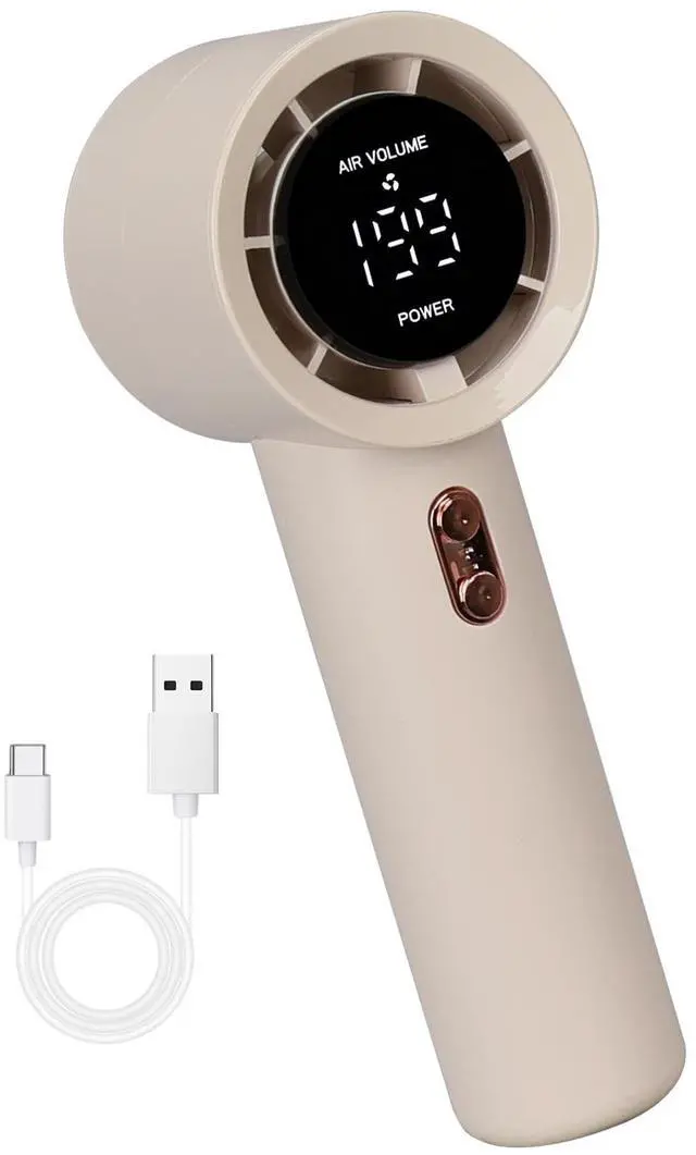 Main image of Portable Handheld Fan, Compact Personal Mini Fan (Beige)