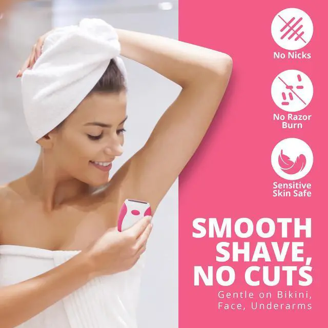 Alt view image 2 of 6 - Electric Shaver for Women, Triple Blade Razor, Wet/Dry