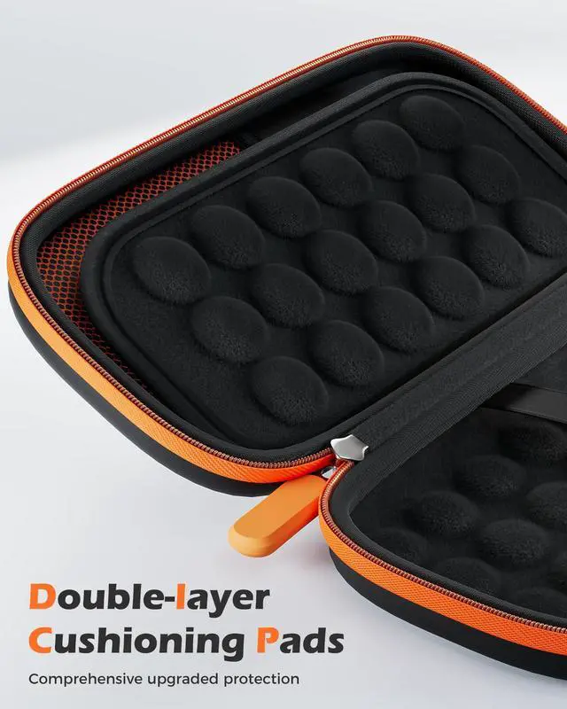 Alt view image 5 of 7 - Hard Carrying Case for SanDisk Extreme Pro Portable SSD -Black | 2025 USB4 4TB/2TB, USB-C, EVA Travel Storage Bag with 3 Card Slots, External Solid State Drive Protective Cover