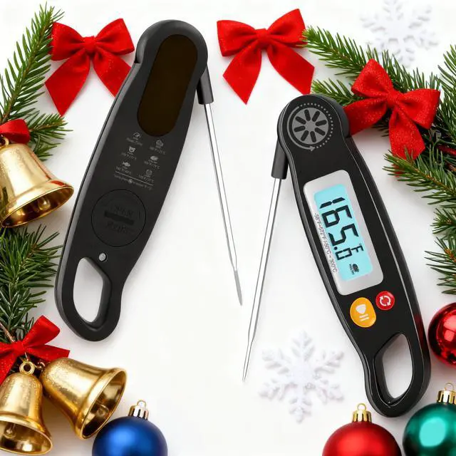 Alt view image 7 of 7 - Meat Thermometer Digital - Instant Read Food Thermometer with Backlight for Cooking Grilling Baking Kitchen Candy BBQ Oil Liquid, Backlit Display, Battery Included