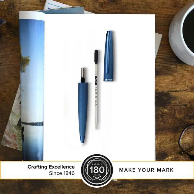 Alt view image 4 of 6 - Ballpoint Pen Refill, Black, Fine Point, 2-Pack Refill Set | Refill for Consistent Ink Flow, Quick-Drying, Writes 2.1 Miles or 11,500 Ft, Smudge-Free and Smear-Resistant