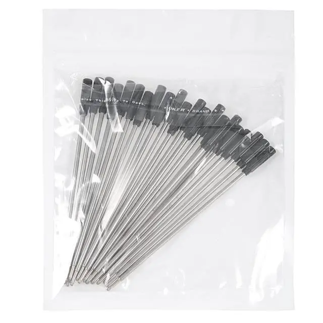 Alt view image 5 of 5 - Pack of 24 Replaceable Ballpoint Pen Refills Smooth Writing 4.5 Inches (11.6 cm) and 1 mm Medium Tip (Black)