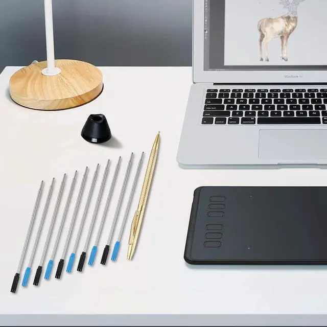 Alt view image 5 of 5 - Cross Compatible Ballpoint Pen Refills 20 Pack, 1.0mm Medium Point-10 Black & 10 Blue, Smooth Writing Replaceable German Ink Refill