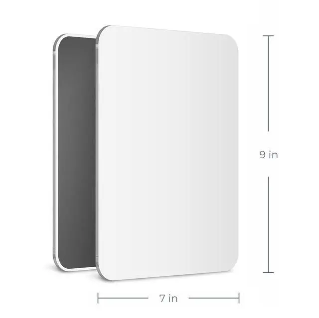 Alt view image 2 of 7 - 7x9 Magnetic Locker Mirror, Acrylic, Glassless Safety, Frameless (1)