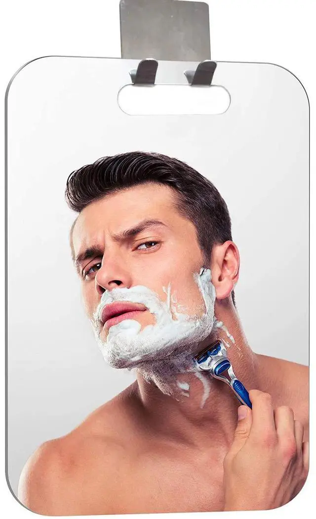 Main image of APHUIME Large Fogless Shower Mirror, Anit-Fog Shaving Mirror with Hook | Deluxe Large Anti Fog and Shatterproof Mirror in Bathroom(11 in X 7.48 in)