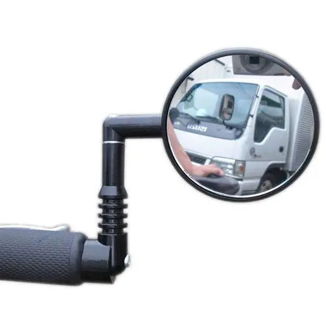 Alt view image 3 of 6 - Mountain Mirror, Black | Mirrycle Mountain Handlebar Mirror with Wrench | Wide-View Bar End Mount