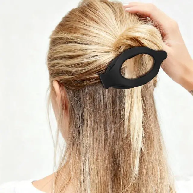 Alt view image 4 of 7 - Hair Clips for Women Girls Cute Hair Pins for Long Tail Barrettes Hairs Accessories Gray Black, 4 Pack