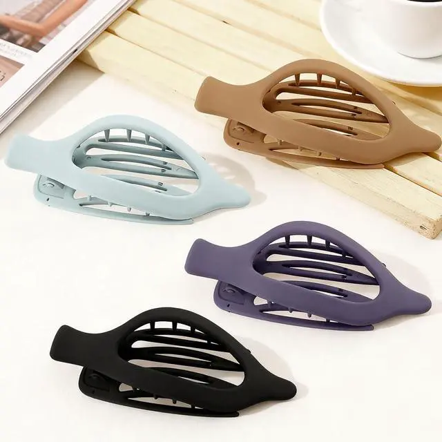 Alt view image 7 of 7 - Hair Clips for Women Girls Cute Hair Pins for Long Tail Barrettes Hairs Accessories Gray Black, 4 Pack