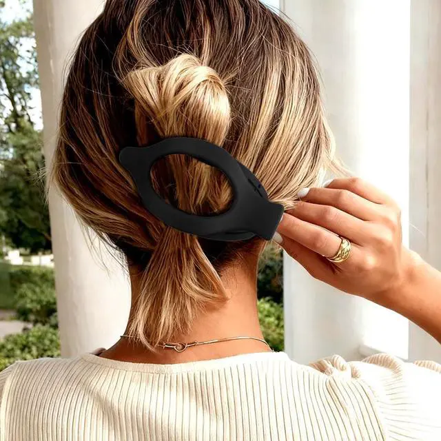 Alt view image 2 of 7 - Hair Clips for Women Girls Cute Hair Pins for Long Tail Barrettes Thick Thin Hairs Accessories Black Brown, 4 Pack