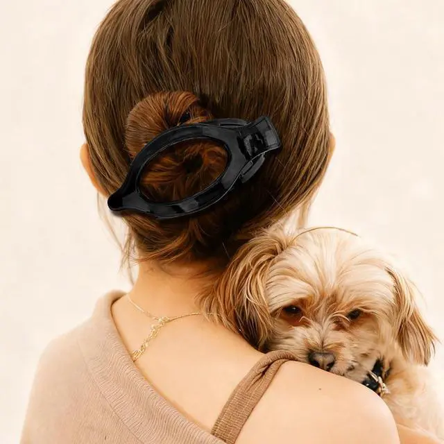 Alt view image 3 of 7 - Hair Clips for Women Girls Cute Hair Pins for Long Tail Barrettes Thick Thin Hairs Accessories Black Brown, 4 Pack