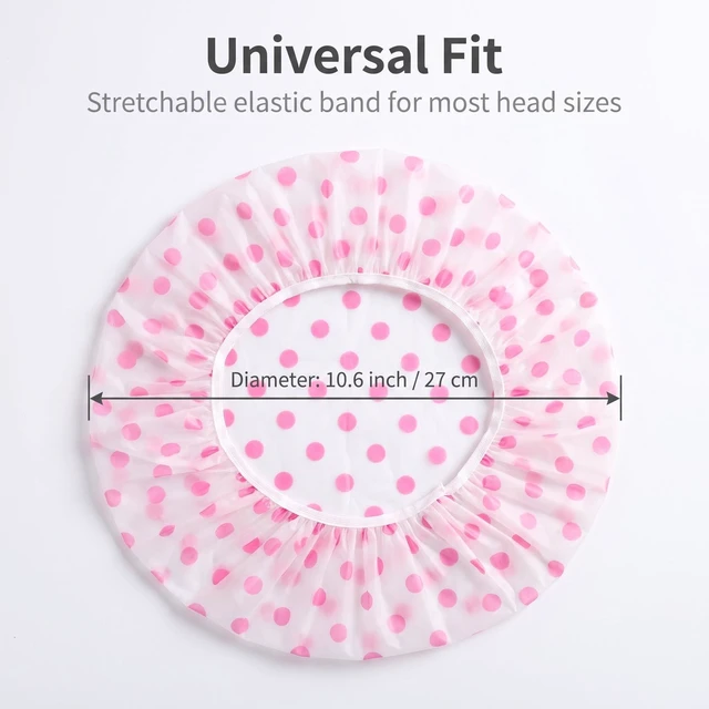 Alt view image 4 of 7 - 6 Pcs Waterproof EVA Shower Cap Reusable Elastic for Women Spa Salon | Elastic Reusable, Bathing Hair Cap, Beauty Salon Spa, Lace Elastic Band, Flower Printed
