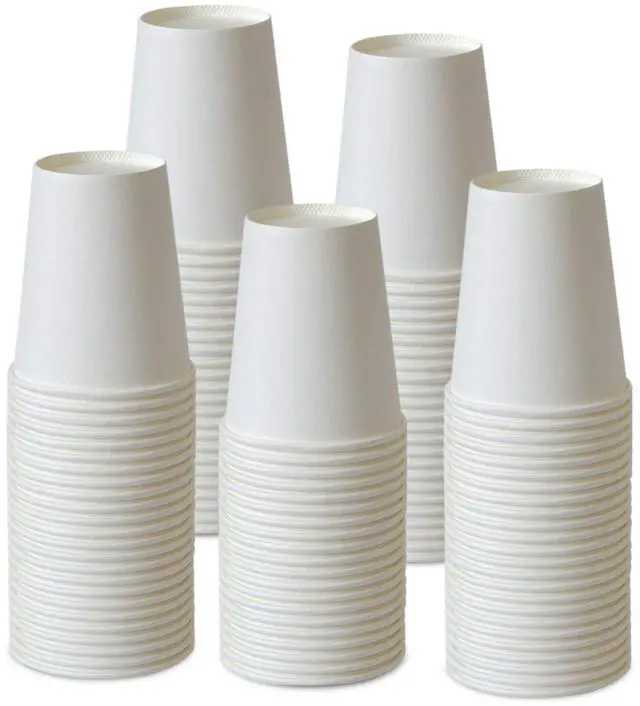 Main image of Paper Cups 150 Pack - 8 Oz Hot and Cold Paper Coffee Cups
