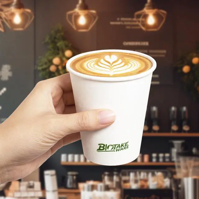 Alt view image 7 of 7 - Paper Cups 8 oz, 300 Pack Disposable Coffee Cups for Hot & Cold Beverages, Sturdy with Leak-Resistant Lining, Ideal for Office, Party, Home and Travel (LOGO)