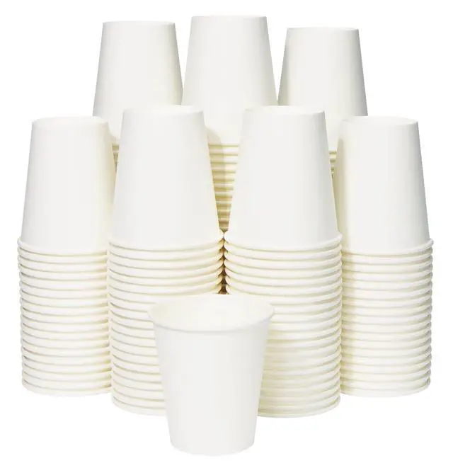 Main image of 200 Count 6 OZ Heavy-duty Paper Cups, Coffee Cups, Disposable Hot and Cold Cup
