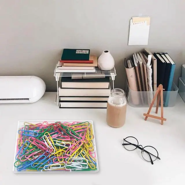 Alt view image 3 of 7 - Paper Clips, 200 Pack 1.3 Inch Medium Colored Paperclips, Assorted Colored Coated Paper Clips, Reusable Paperclips for Paperwork Office School Document Organizing