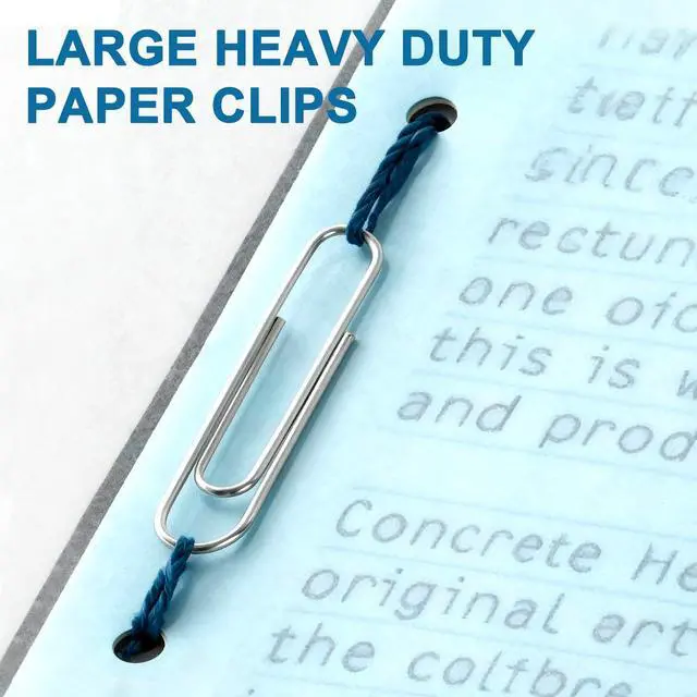 Alt view image 4 of 7 - 200 Pack 2In Jumbo Heavy Duty Paper Clips, Large Stainless Steel PaperClips for Thick Documents, Reports, Office, School, and Home Organizing