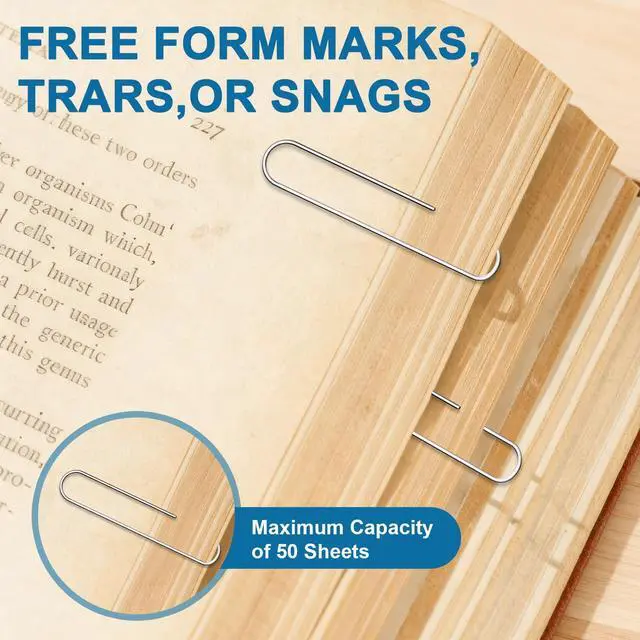 Alt view image 5 of 7 - 200 Pack 2In Jumbo Heavy Duty Paper Clips, Large Stainless Steel PaperClips for Thick Documents, Reports, Office, School, and Home Organizing