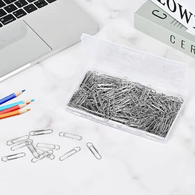 Alt view image 6 of 6 - 400 Pcs Medium Paper Clips,1.3 inch Metal Paper Clip for Office, School.