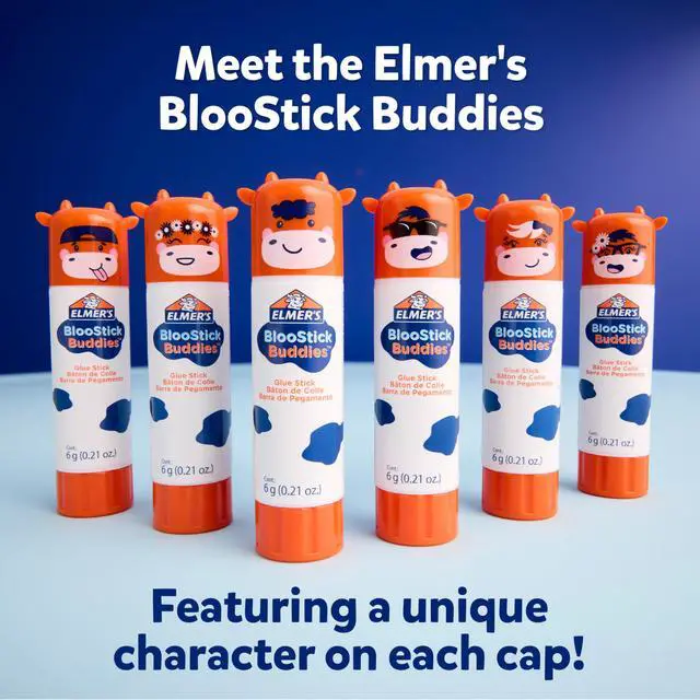 Alt view image 3 of 7 - Glue Sticks Variety Pack, Featuring BlooStick Buddies, Disappearing Purple, and Scented Glue Sticks, Assorted, 6 Grams, 30 Count - Arts & Crafts, Fun Classroom Supplies, #1 Teacher Brand