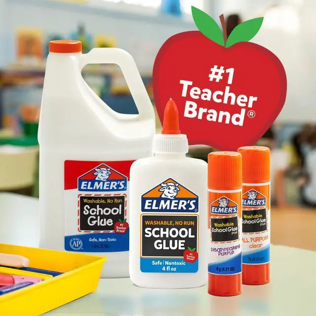 Alt view image 3 of 5 - Disappearing Purple School Glue Sticks, 0.21 oz, 4 Count
