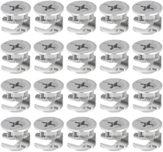 Main image of 20 Pieces Furniture Cam Lock Fasteners 15mm x 12mm Furniture Cam Lock Nut Connectors Fittings for Cabinet Drawer Wardrobe Panel Connecting