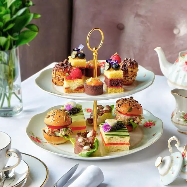 Alt view image 6 of 7 - 1 Set Cake Tray Stand Handle Cupcake Dessert Plate Hardware Fitting Holder Rod Stand Handle for Cake Stand Wedding Party, 2-Tiers Crown Gold
