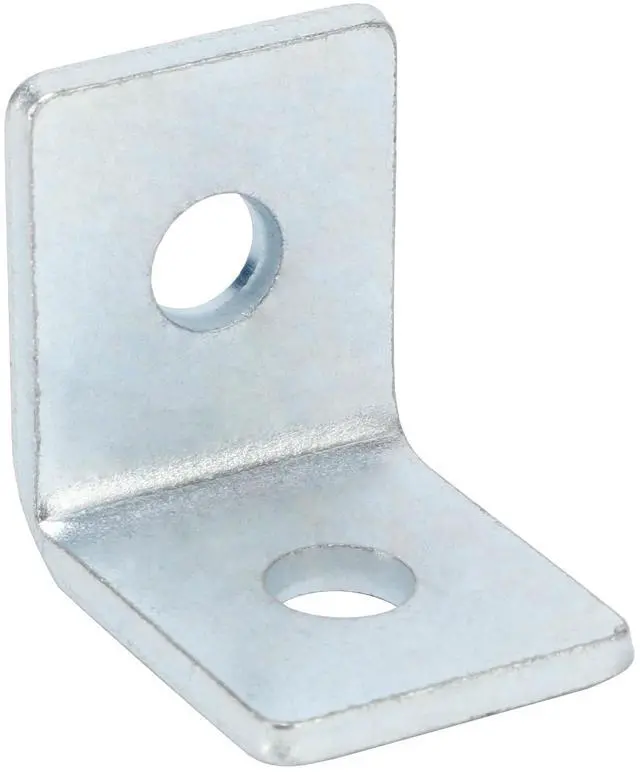 Main image of 10 Pack 2 Holes 90° Fitting for 1-5/8" Strut Channel, Strut Hardware L Brackets, 3/16" Thickness, Silver