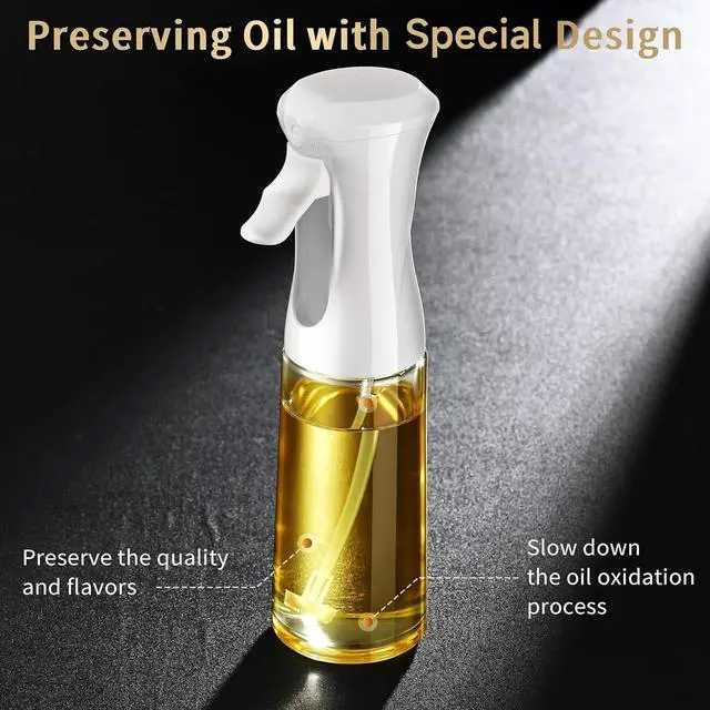 Alt view image 7 of 7 - Oil Sprayer for Cooking- 200ml Glass Olive Oil Sprayer Mister, Olive Oil Spray Bottle, Kitchen Gadgets Accessories for Air Fryer, Canola Oil Spritzer