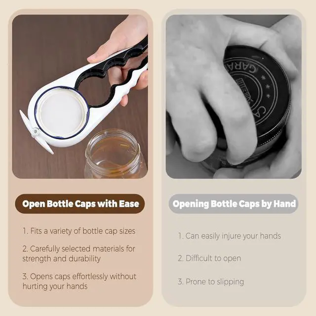 Alt view image 2 of 7 - Jar Opener,Bottle Opener for Seniors,2 Psc Soda Can Beer Bottle Opener