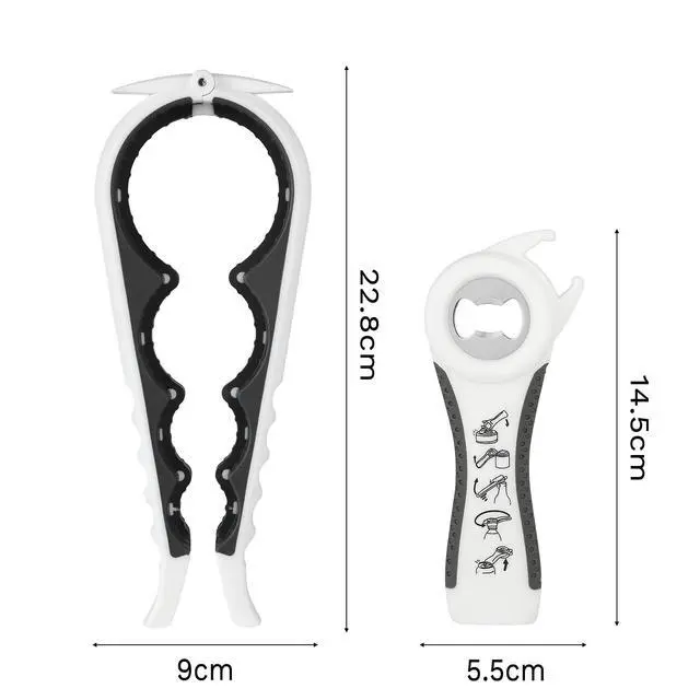 Alt view image 6 of 7 - Jar Opener,Bottle Opener for Seniors,2 Psc Soda Can Beer Bottle Opener