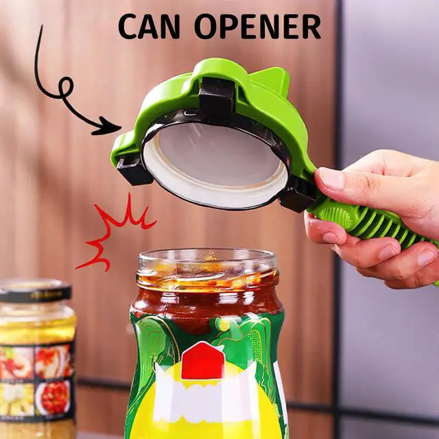 Alt view image 7 of 7 - 4-in-1 Jar Opener, Stainless Steel Lid Remover, Multi Functional Adjustable Stainless Lid Opener, Jar Openers for Seniors & Arthritis Sufferers & Weak Hands, for Kitchen Jars Bottles Cans