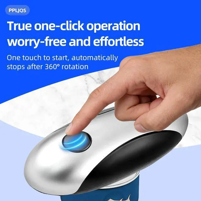 Alt view image 5 of 7 - Gray Cordless Electric Can Opener, Rechargeable Kitchen Gadget | SetandForget Cutting, InjuryProof Can Edges, USBC Charging, Compact Build, Great for Arthritic Hands, Fits Household Cans