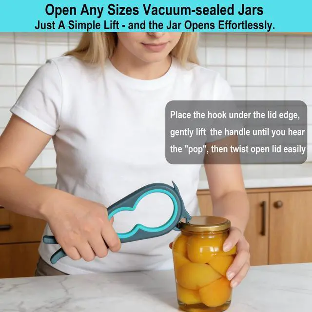 Alt view image 5 of 7 - Jar Opener & Bottle Opener for Seniors with Arthritis, Weak Hands | Adjustable Lid Opener Effortlessly Opens Jars, Bottles & Pop-Top Cans, Great for Senior Parents, Grandparents, or Loved Ones