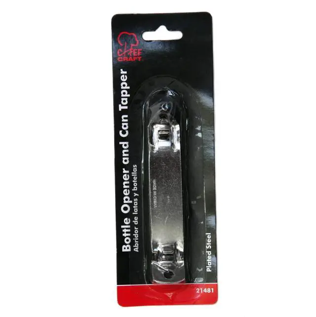 Alt view image 2 of 2 - Select Iron Plated Bottle Opener, 4.25 inches in length, Gray