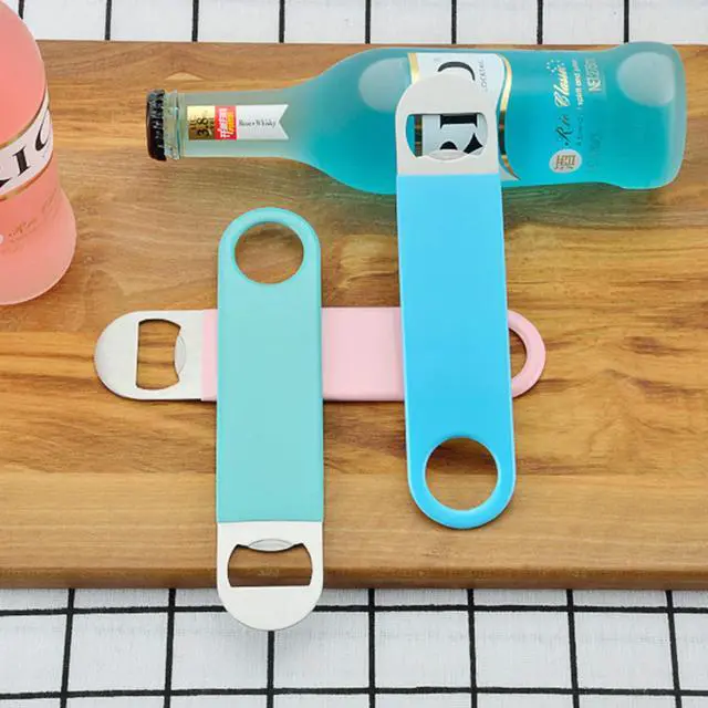 Alt view image 5 of 7 - 3 Pack Heavy Duty Stainless Steel Flat Bottle Opener, Solid and Beer Openers, 7 inches